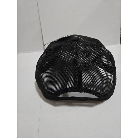 Mexico Eagle Leather Trucker Hat Cap SnapBack Black - Picture 7 of 8